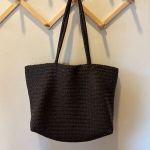 Madewell Dark Brown Woven Tote
